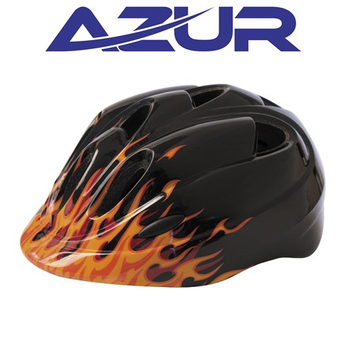 Helmet Azur T26 [size:xs 46-50cm Colour:flames]