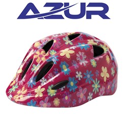 Azur Juvenile J36 Helmet [size:sm 50-54cm Colour:flowers] 