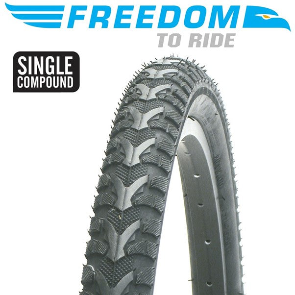 Freedom 24" Gravel Tyre [width:2.0" Tyre Bead:wire] 
