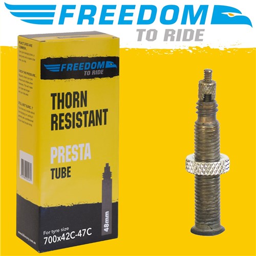 Freedom Thorn Resistant 700c Tube [size:42-47c Valve:presta Valve Lgh:48mm] 