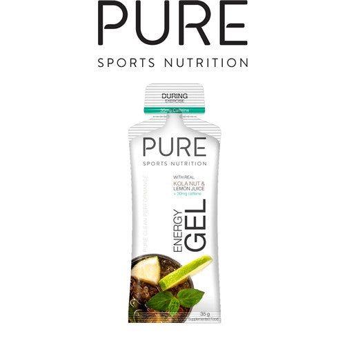 Pure Energy Gel W/ Caffine [flavour:kola Nut + Lemon Juice Size:35g]